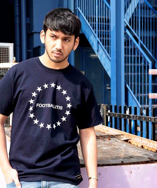 LIBERTY CITY（リバティシティ）の「【LIBERTY CITY/リバティーシティ】 [18 STARS] フットボライティス Tシャツ（Tシャツ/カットソー・メンズ・ブルー/ホワイト/ブラック・MEDIUM/SMALL/LARGE）」の3枚目の写真