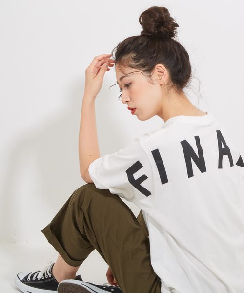 CUBE SUGAR(キューブシュガー)の「天竺ビッグクルー(Tシャツ/カットソー・レディース・ホワイト/ブラック/ピンク/イエロー/グリーン・M)」の10枚目の写真