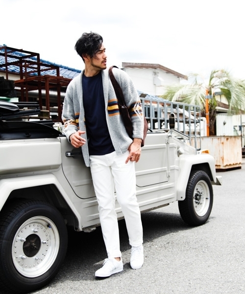 PENDLETON（ペンドルトン）の「【PENDLETON（ペンドルトン）】別注HARDING カーディガン 18AW（カーディガン/ボレロ・メンズ・グレー/ライトブラウン・MEDIUM/LARGE）」の3枚目の写真