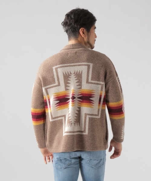 PENDLETON（ペンドルトン）の「【PENDLETON（ペンドルトン）】別注HARDING カーディガン 18AW（カーディガン/ボレロ・メンズ・グレー/ライトブラウン・MEDIUM/LARGE）」の12枚目の写真