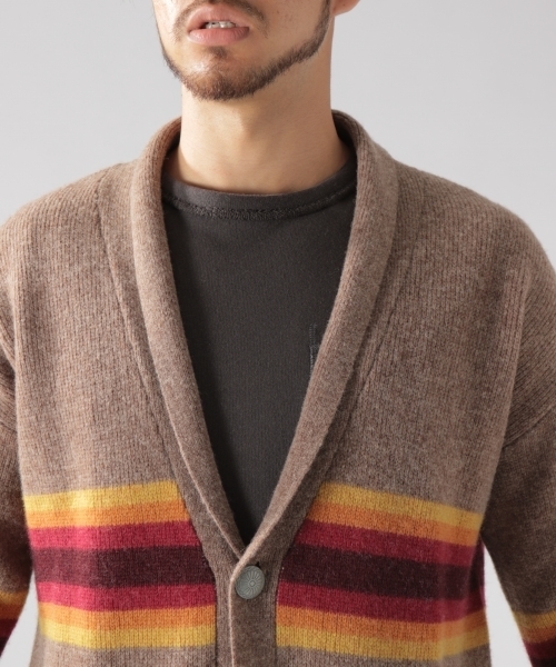 PENDLETON（ペンドルトン）の「【PENDLETON（ペンドルトン）】別注HARDING カーディガン 18AW（カーディガン/ボレロ・メンズ・グレー/ライトブラウン・MEDIUM/LARGE）」の13枚目の写真