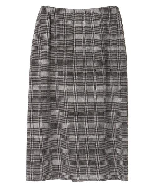 Editt by YECCA VECCA（エディットバイイェッカヴェッカ）の「Ｐ．チェック柄ラップタイトスカート（スカート・レディース・ホワイト/ベージュ・FREE）」の14枚目の写真