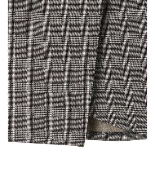 Editt by YECCA VECCA（エディットバイイェッカヴェッカ）の「Ｐ．チェック柄ラップタイトスカート（スカート・レディース・ホワイト/ベージュ・FREE）」の11枚目の写真