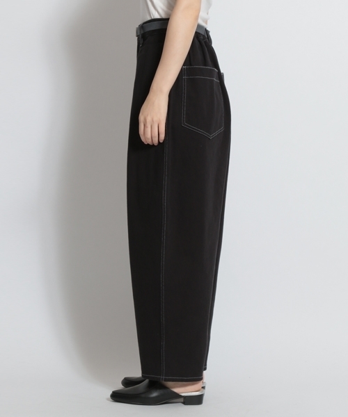 niko and...（ニコアンド）の「カツラギコクーンベルト付きパンツ（その他パンツ・レディース・ブラック/ベージュ/クリーム・MEDIUM/LARGE）」の9枚目の写真