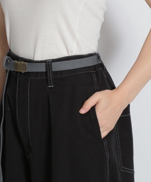 niko and...（ニコアンド）の「カツラギコクーンベルト付きパンツ（その他パンツ・レディース・ブラック/ベージュ/クリーム・MEDIUM/LARGE）」の12枚目の写真