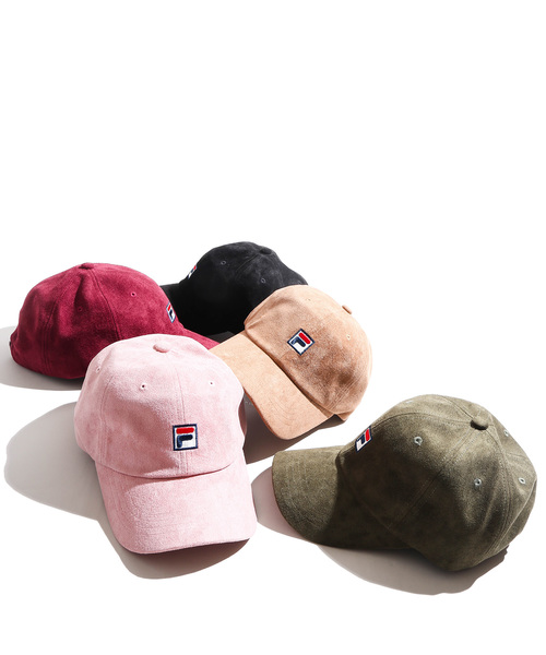 FILA（フィラ）の「∴WEGO/FILA別注フェイクスエードキャップ（キャップ・メンズ・ブラック/ダークグリーン/ベージュ/ピンク/ワイン・FREE）」の8枚目の写真