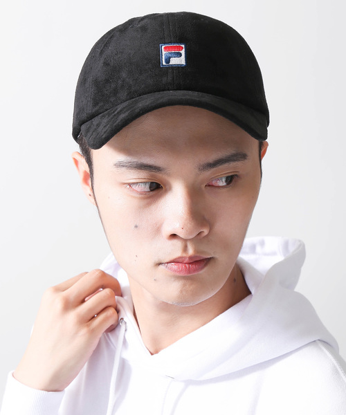 FILA（フィラ）の「∴WEGO/FILA別注フェイクスエードキャップ（キャップ・メンズ・ブラック/ダークグリーン/ベージュ/ピンク/ワイン・FREE）」の9枚目の写真