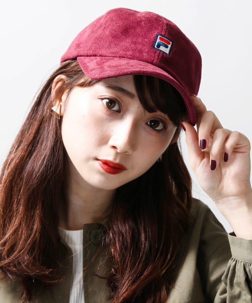 FILA（フィラ）の「∴WEGO/FILA別注フェイクスエードキャップ（キャップ・メンズ・ブラック/ダークグリーン/ベージュ/ピンク/ワイン・FREE）」の21枚目の写真