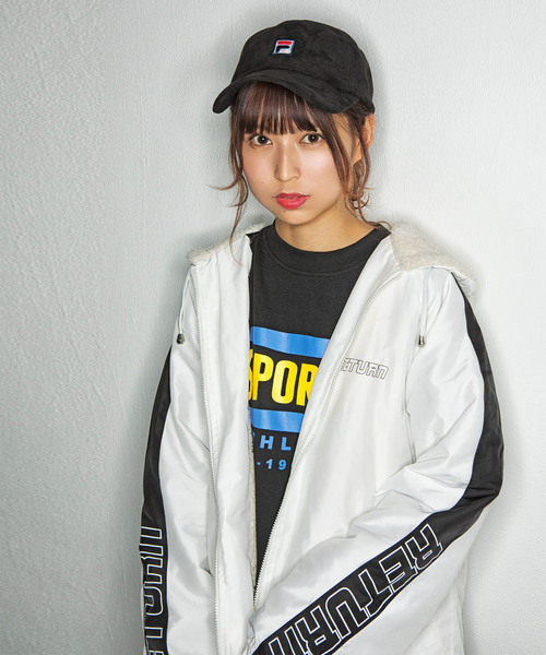 FILA（フィラ）の「∴WEGO/FILA別注フェイクスエードキャップ（キャップ・メンズ・ブラック/ダークグリーン/ベージュ/ピンク/ワイン・FREE）」の7枚目の写真