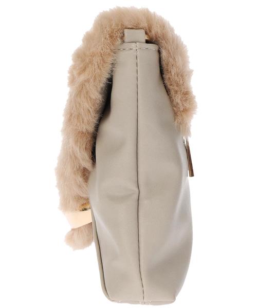 YECCA VECCA(イェッカヴェッカ)の「ファークラッチバッグ(クラッチバッグ・レディース・ブラック/ライトベージュ/ブラウン・FREE)」の8枚目の写真