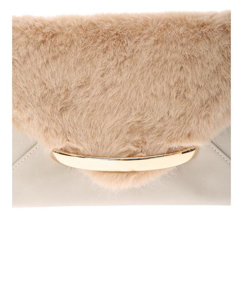 YECCA VECCA(イェッカヴェッカ)の「ファークラッチバッグ(クラッチバッグ・レディース・ブラック/ライトベージュ/ブラウン・FREE)」の9枚目の写真