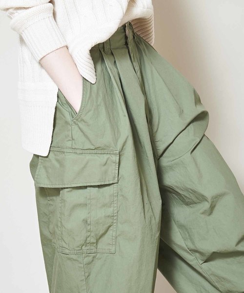 kha:ki（カーキ）の「「KHA:KI/カーキ」2タックBDUミリタリーカーゴパンツ（カーゴパンツ・レディース・ブラック/カーキ・1/2）」の10枚目の写真