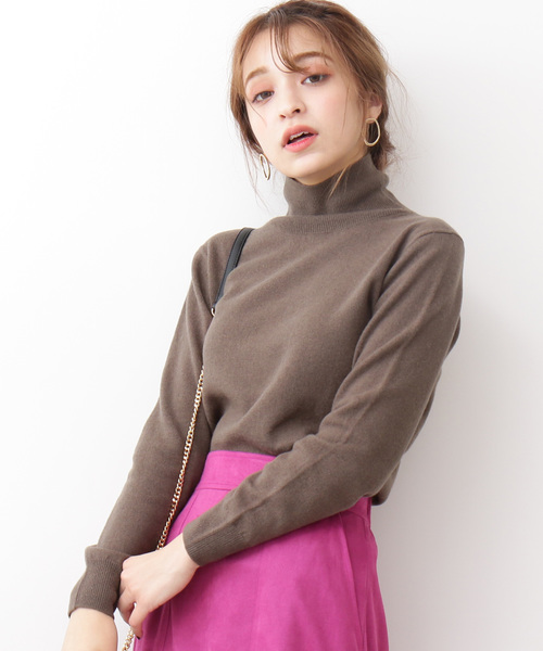 N.（N. Natural Beauty Basic）（エヌエヌナチュラルビューティーベーシック）の「【Ray 12月号掲載】◆ウールカシミヤニット（ニット/セーター・レディース・ホワイト/グレー/グリーン/カーキ/オレンジ・MEDIUM）」の4枚目の写真