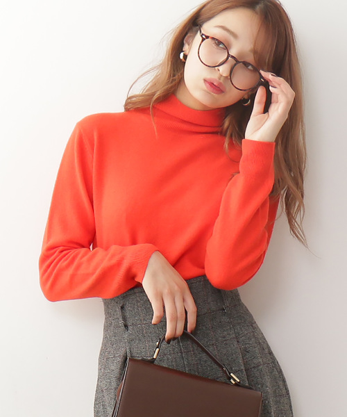 N.（N. Natural Beauty Basic）（エヌエヌナチュラルビューティーベーシック）の「【Ray 12月号掲載】◆ウールカシミヤニット（ニット/セーター・レディース・ホワイト/グレー/グリーン/カーキ/オレンジ・MEDIUM）」の5枚目の写真