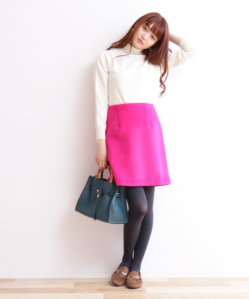 N.（N. Natural Beauty Basic）（エヌエヌナチュラルビューティーベーシック）の「【Ray 12月号掲載】◆ウールカシミヤニット（ニット/セーター・レディース・ホワイト/グレー/グリーン/カーキ/オレンジ・MEDIUM）」の8枚目の写真