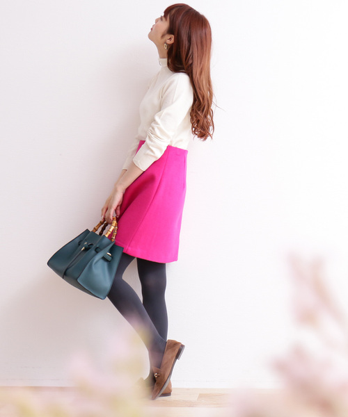 N.（N. Natural Beauty Basic）（エヌエヌナチュラルビューティーベーシック）の「【Ray 12月号掲載】◆ウールカシミヤニット（ニット/セーター・レディース・ホワイト/グレー/グリーン/カーキ/オレンジ・MEDIUM）」の11枚目の写真