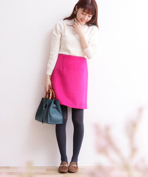 N.（N. Natural Beauty Basic）（エヌエヌナチュラルビューティーベーシック）の「【Ray 12月号掲載】◆ウールカシミヤニット（ニット/セーター・レディース・ホワイト/グレー/グリーン/カーキ/オレンジ・MEDIUM）」の21枚目の写真