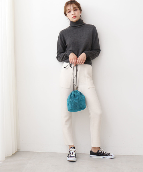 N.（N. Natural Beauty Basic）（エヌエヌナチュラルビューティーベーシック）の「【Ray 12月号掲載】◆ウールカシミヤニット（ニット/セーター・レディース・ホワイト/グレー/グリーン/カーキ/オレンジ・MEDIUM）」の14枚目の写真