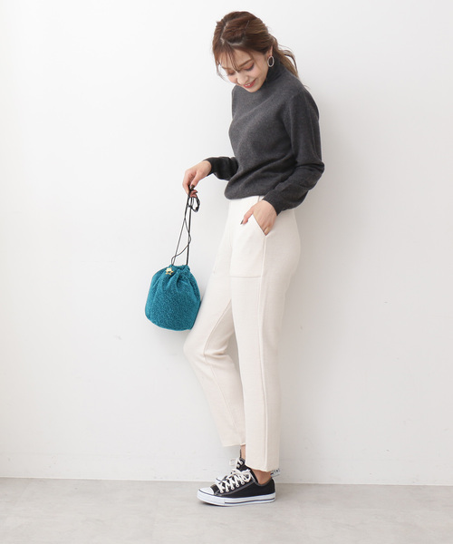 N.（N. Natural Beauty Basic）（エヌエヌナチュラルビューティーベーシック）の「【Ray 12月号掲載】◆ウールカシミヤニット（ニット/セーター・レディース・ホワイト/グレー/グリーン/カーキ/オレンジ・MEDIUM）」の17枚目の写真