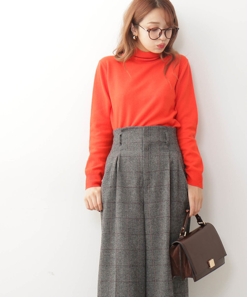 N.（N. Natural Beauty Basic）（エヌエヌナチュラルビューティーベーシック）の「【Ray 12月号掲載】◆ウールカシミヤニット（ニット/セーター・レディース・ホワイト/グレー/グリーン/カーキ/オレンジ・MEDIUM）」の7枚目の写真