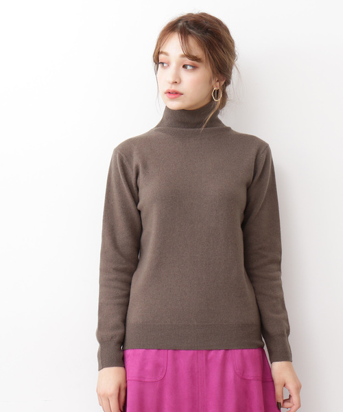 N.（N. Natural Beauty Basic）（エヌエヌナチュラルビューティーベーシック）の「【Ray 12月号掲載】◆ウールカシミヤニット（ニット/セーター・レディース・ホワイト/グレー/グリーン/カーキ/オレンジ・MEDIUM）」の10枚目の写真