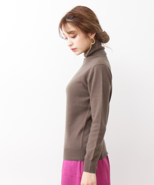 N.（N. Natural Beauty Basic）（エヌエヌナチュラルビューティーベーシック）の「【Ray 12月号掲載】◆ウールカシミヤニット（ニット/セーター・レディース・ホワイト/グレー/グリーン/カーキ/オレンジ・MEDIUM）」の13枚目の写真