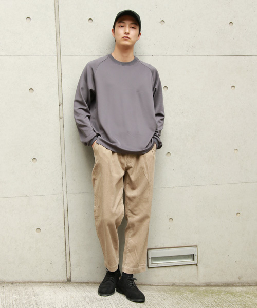 LAKOLE（ラコレ）の「【撥水】ロータスコーデュロイワイドパンツ / LAKOLE（その他パンツ・メンズ・ブラック/グリーン/サンドグレー/ボルドー/アイボリー・SMALL/LARGE/MEDIUM）」の3枚目の写真