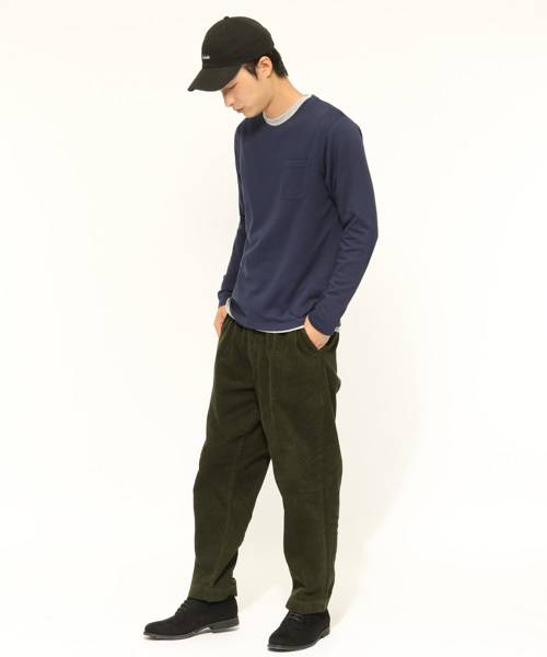 LAKOLE（ラコレ）の「【撥水】ロータスコーデュロイワイドパンツ / LAKOLE（その他パンツ・メンズ・ブラック/グリーン/サンドグレー/ボルドー/アイボリー・SMALL/LARGE/MEDIUM）」の8枚目の写真