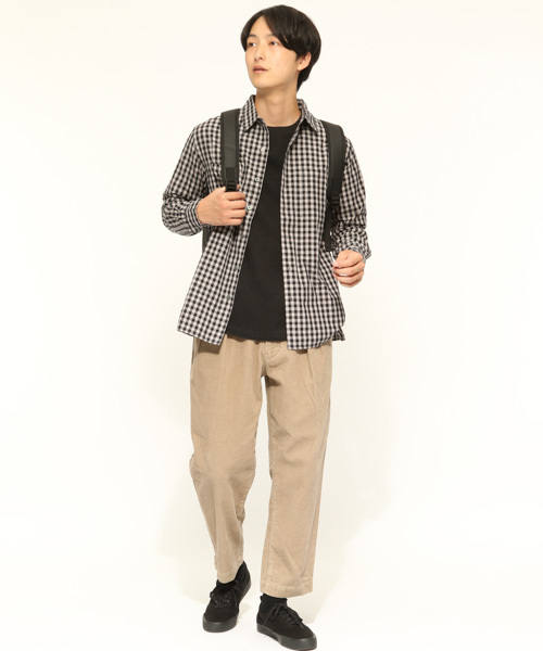 LAKOLE（ラコレ）の「【撥水】ロータスコーデュロイワイドパンツ / LAKOLE（その他パンツ・メンズ・ブラック/グリーン/サンドグレー/ボルドー/アイボリー・SMALL/LARGE/MEDIUM）」の10枚目の写真