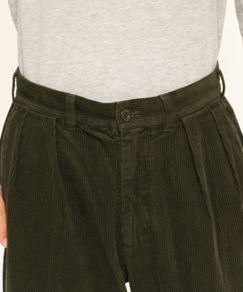 LAKOLE（ラコレ）の「【撥水】ロータスコーデュロイワイドパンツ / LAKOLE（その他パンツ・メンズ・ブラック/グリーン/サンドグレー/ボルドー/アイボリー・SMALL/LARGE/MEDIUM）」の17枚目の写真