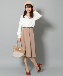 Rewde | ﾍﾞﾙﾄ付ﾌﾚｱｽｶｰﾄ（8R10-09047）(スカート)