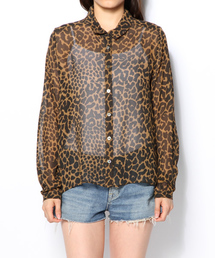 HYSTERIC GLAMOUR | CHEETAH LEO総柄 ルーズシルエット長袖SH(シャツ/ブラウス)