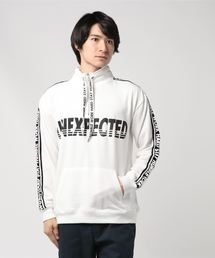 STYLEBLOCK | 袖プリントビッグシルエットハーフジップアップロゴスウェットトレーナー(スウェット)