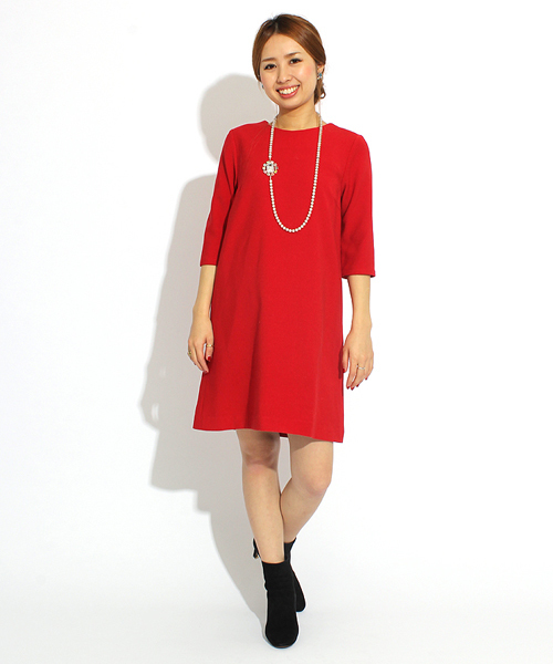 Ray BEAMS（レイビームス）の「□Ray BEAMS / フレアカフス付 ワンピース（ワンピース・レディース・レッド/ブラウン系その他・0/1）」の16枚目の写真