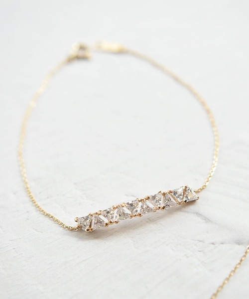 人気ブランド ブレスレット Lazy ラインキュービック ブレスレット