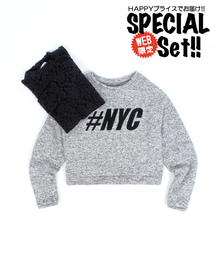 WEGO | WEGO/NYCスウェット＆レースハイネックTeeセット(スウェット)