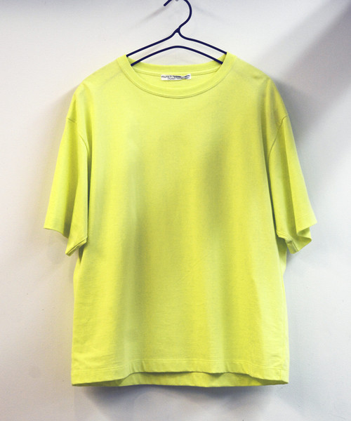 Munich（ミューニック）の「【Munich定番】コットンジャージクルーネックＴシャツ（Tシャツ/カットソー・レディース・ホワイト/ブラック/ベージュ/カーキ/イエロー・FREE）」の5枚目の写真