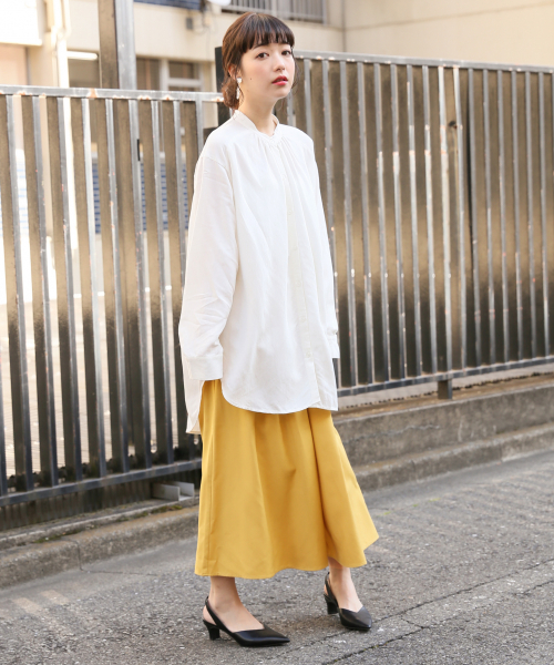 LOWRYS FARM(ローリーズファーム)の「マルチストライプチュニックシャツ 827759(シャツ/ブラウス・レディース・オフホワイト/ブルー/アイボリー・FREE)」の4枚目の写真