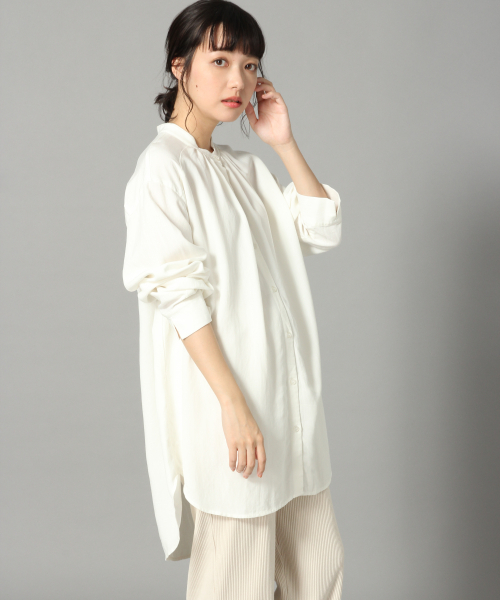 LOWRYS FARM(ローリーズファーム)の「マルチストライプチュニックシャツ 827759(シャツ/ブラウス・レディース・オフホワイト/ブルー/アイボリー・FREE)」の7枚目の写真