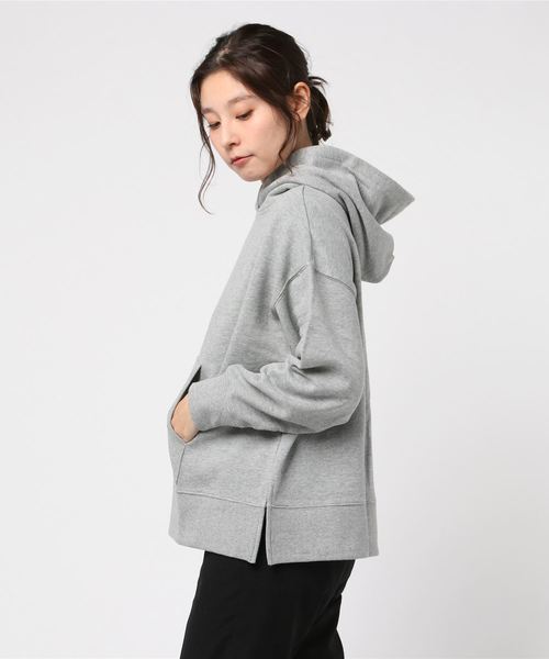 Petit Honfleur（プチオンフルール）の「裏毛ワイドパーカー（Tシャツ/カットソー・レディース・グレー/チャコールグレー・M size/L size）」の3枚目の写真