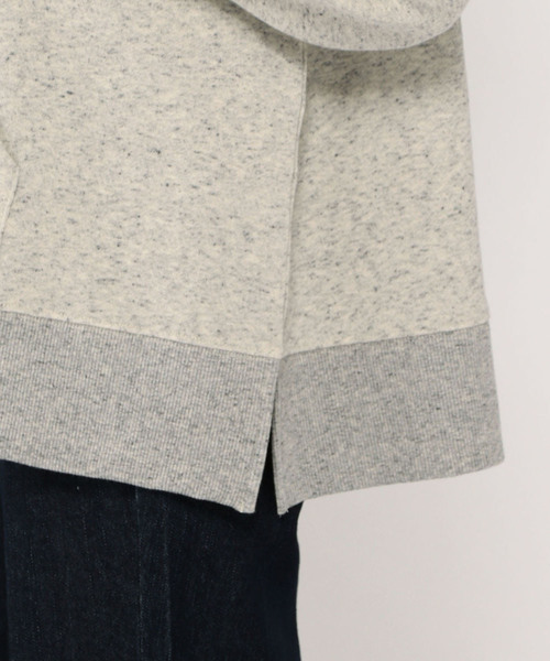Petit Honfleur（プチオンフルール）の「裏毛ワイドパーカー（Tシャツ/カットソー・レディース・グレー/チャコールグレー・M size/L size）」の14枚目の写真