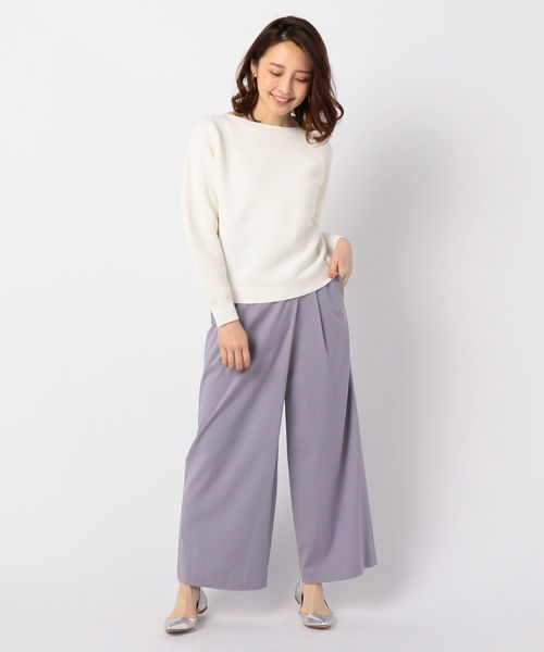 NOLLEY’S（ノーリーズ）の「ボートネックホールガーメントプルオーバーニット（ニット/セーター・レディース・ベージュ/オフホワイト/イエロー/ラベンダー・38）」の8枚目の写真