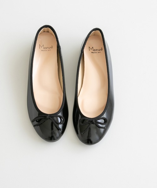 menue(メヌエ)の「スイートフィット ラウンドトゥ バレエシューズ(バレエシューズ・レディース・グレイッシュベージュ/レッド/ピンク/ブラック/レオパード/ブルー/イエロー/グリーン/ブラック系その他/ベージュ系その他/グリーン系その他/ブラック系その他3/その他/ブラウン/チャコール/ライトグレー/スモークピンク/マスタード/ブラック系その他2/その他1/ガンメタ/パイソン/アニマル/ベージュ/ホワイト系その他/パープル系その他/キャメル/ダークブラウン/ブラック系その他4/ブルー系その他/ラベンダー/アイボリー/シルバー/アッシュグレー/ブラック系その他5/ブラウン系その他・26.5cm/25.5cm/22.5cm/26.0cm/24.0cm/24.5cm/22.0cm/23.0cm/23.5cm/21.5cm/25.0cm)」の5枚目の写真