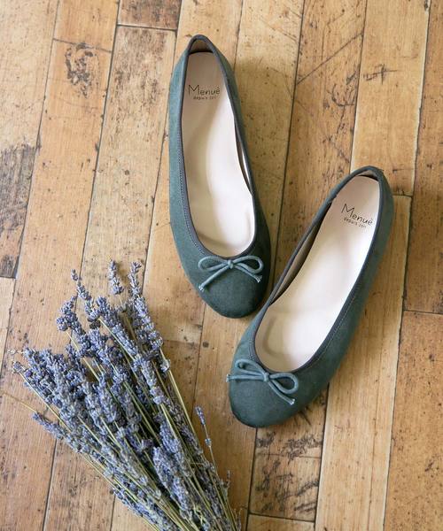 menue(メヌエ)の「スイートフィット ラウンドトゥ バレエシューズ(バレエシューズ・レディース・グレイッシュベージュ/レッド/ピンク/ブラック/レオパード/ブルー/イエロー/グリーン/ブラック系その他/ベージュ系その他/グリーン系その他/ブラック系その他3/その他/ブラウン/チャコール/ライトグレー/スモークピンク/マスタード/ブラック系その他2/その他1/ガンメタ/パイソン/アニマル/ベージュ/ホワイト系その他/パープル系その他/キャメル/ダークブラウン/ブラック系その他4/ブルー系その他/ラベンダー/アイボリー/シルバー/アッシュグレー/ブラック系その他5/ブラウン系その他・26.5cm/25.5cm/22.5cm/26.0cm/24.0cm/24.5cm/22.0cm/23.0cm/23.5cm/21.5cm/25.0cm)」の20枚目の写真
