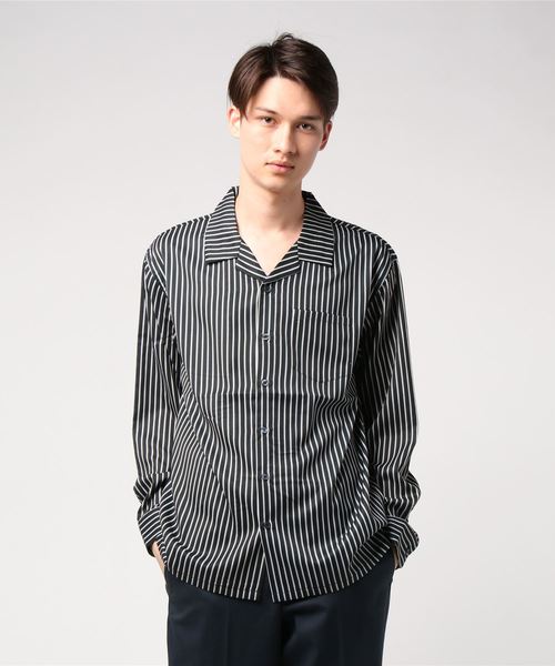 MinoriTY（マイノリティ）の「長袖シャツ/柄オープンカラー（シャツ/ブラウス・メンズ・ホワイト系その他/ブラック系その他/ベージュ系その他/ブルー系その他/レッド系その他/ホワイト系その他2/ホワイト系その他3/ブラック系その他2/ブラック系その他3/ベージュ系その他2/グレー系その他/ブラック系その他4・M/L/XL）」の5枚目の写真