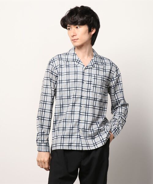 MinoriTY（マイノリティ）の「長袖シャツ/柄オープンカラー（シャツ/ブラウス・メンズ・ホワイト系その他/ブラック系その他/ベージュ系その他/ブルー系その他/レッド系その他/ホワイト系その他2/ホワイト系その他3/ブラック系その他2/ブラック系その他3/ベージュ系その他2/グレー系その他/ブラック系その他4・M/L/XL）」の9枚目の写真