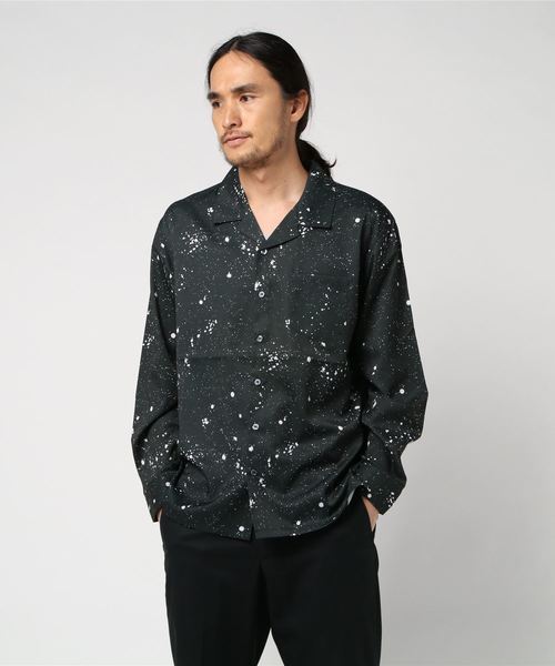 MinoriTY（マイノリティ）の「長袖シャツ/柄オープンカラー（シャツ/ブラウス・メンズ・ホワイト系その他/ブラック系その他/ベージュ系その他/ブルー系その他/レッド系その他/ホワイト系その他2/ホワイト系その他3/ブラック系その他2/ブラック系その他3/ベージュ系その他2/グレー系その他/ブラック系その他4・M/L/XL）」の6枚目の写真