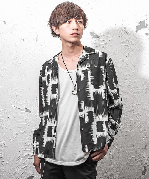 MinoriTY（マイノリティ）の「長袖シャツ/柄オープンカラー（シャツ/ブラウス・メンズ・ホワイト系その他/ブラック系その他/ベージュ系その他/ブルー系その他/レッド系その他/ホワイト系その他2/ホワイト系その他3/ブラック系その他2/ブラック系その他3/ベージュ系その他2/グレー系その他/ブラック系その他4・M/L/XL）」の7枚目の写真