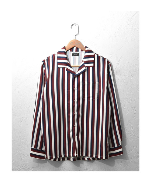 MinoriTY（マイノリティ）の「長袖シャツ/柄オープンカラー（シャツ/ブラウス・メンズ・ホワイト系その他/ブラック系その他/ベージュ系その他/ブルー系その他/レッド系その他/ホワイト系その他2/ホワイト系その他3/ブラック系その他2/ブラック系その他3/ベージュ系その他2/グレー系その他/ブラック系その他4・M/L/XL）」の21枚目の写真