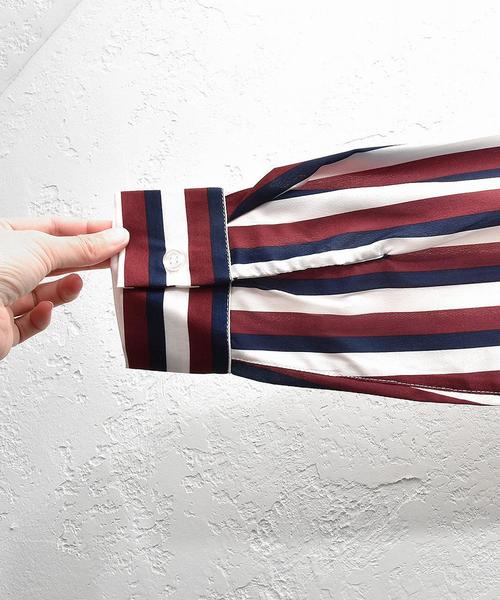 MinoriTY（マイノリティ）の「長袖シャツ/柄オープンカラー（シャツ/ブラウス・メンズ・ホワイト系その他/ブラック系その他/ベージュ系その他/ブルー系その他/レッド系その他/ホワイト系その他2/ホワイト系その他3/ブラック系その他2/ブラック系その他3/ベージュ系その他2/グレー系その他/ブラック系その他4・M/L/XL）」の20枚目の写真